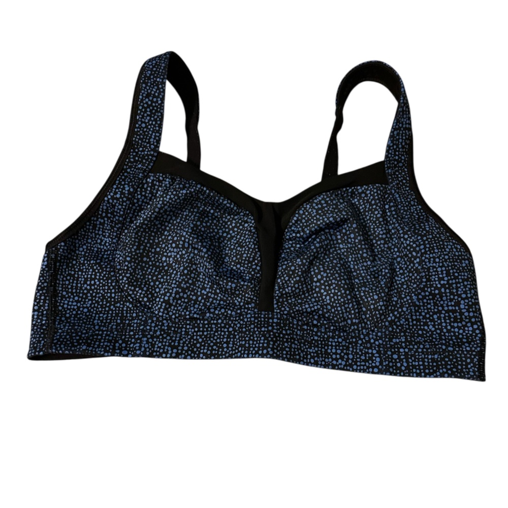 Lululemon Blue Polka Dot Sports Bra Size 10 Athletic Yoga Running